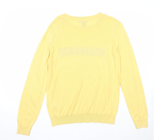 Womens UK Size 10 New Look Yellow Pullover Jumper