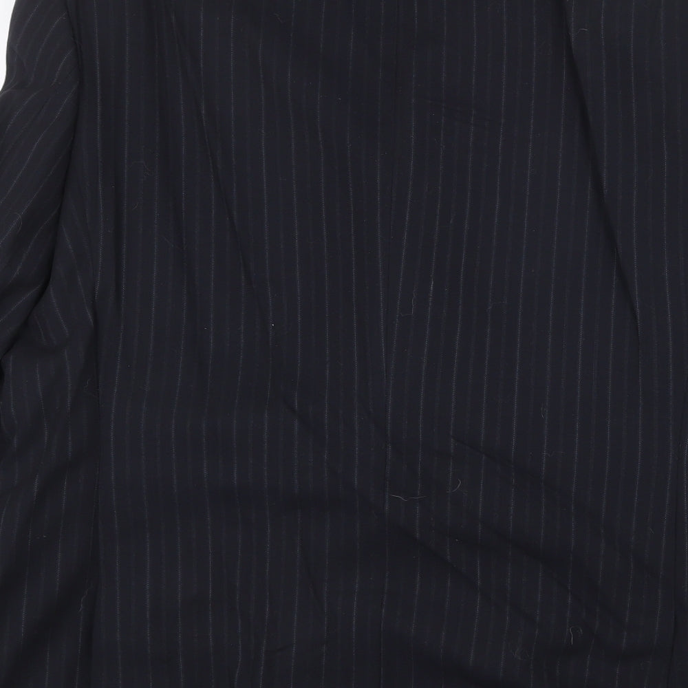 Mens UK Size 42 City Survival Regular Black Suit Jacket
