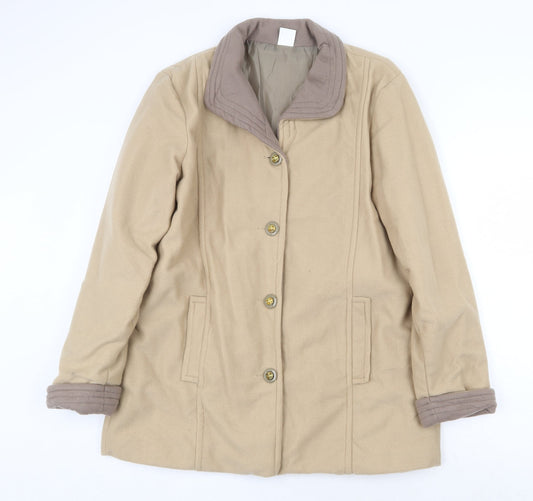 Womens UK Size 16 Gabriella Vicenga Beige Jacket
