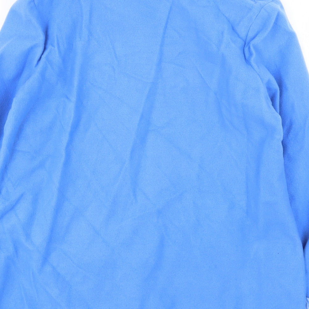 Womens UK Size M Anne de Lancay Blue Pea Coat