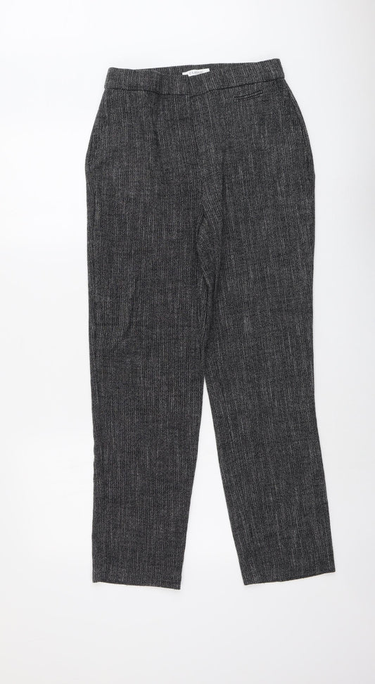 Womens UK Size 8 Marks and Spencer Regular Fit Dress Pants Grey Trousers