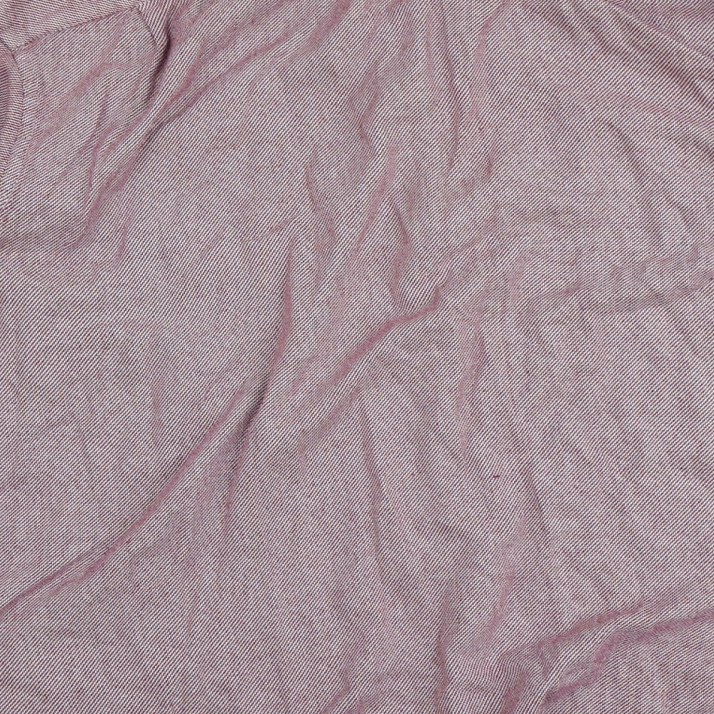 Mens UK Size 18.5 Collezione Pink Button-Up Long Sleeve Casual Shirt