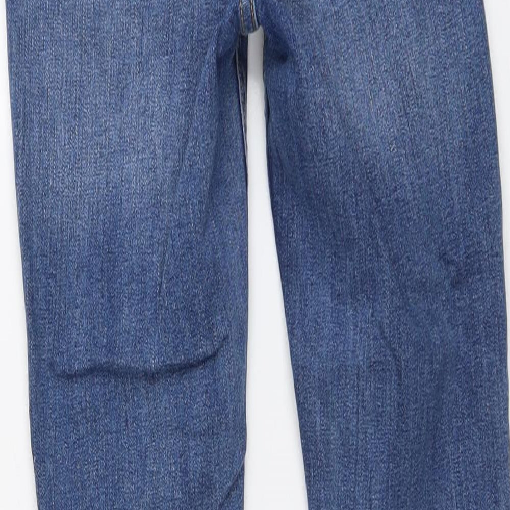 Denim & Co. Womens Beige Cotton Skinny Jeans Size 6 L27 in Regular Button