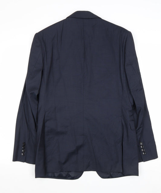 Mens UK Size 38 Preworn Regular Blue Suit Jacket