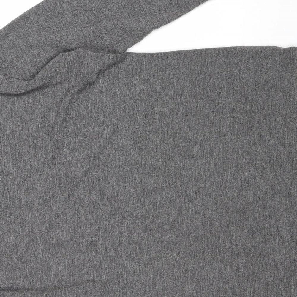 Womens UK Size S QED London Grey Basic Blouse
