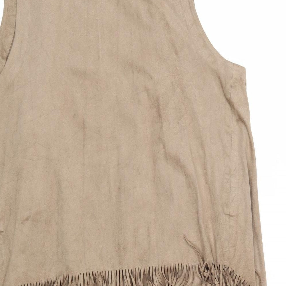 Peacocks Womens Brown Gilet Jacket Size S