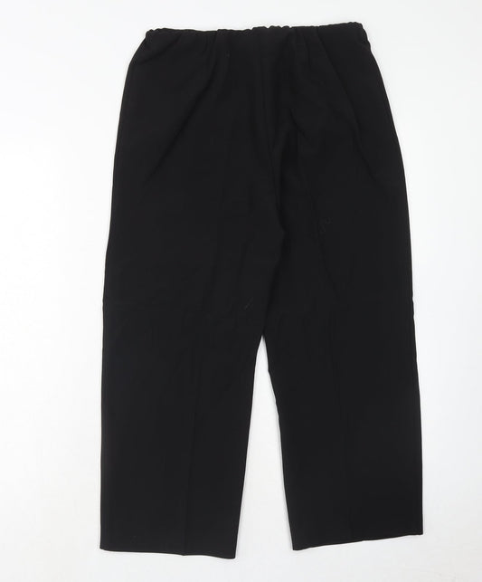Womens UK Size 14 Slimma Regular Fit Black Trousers