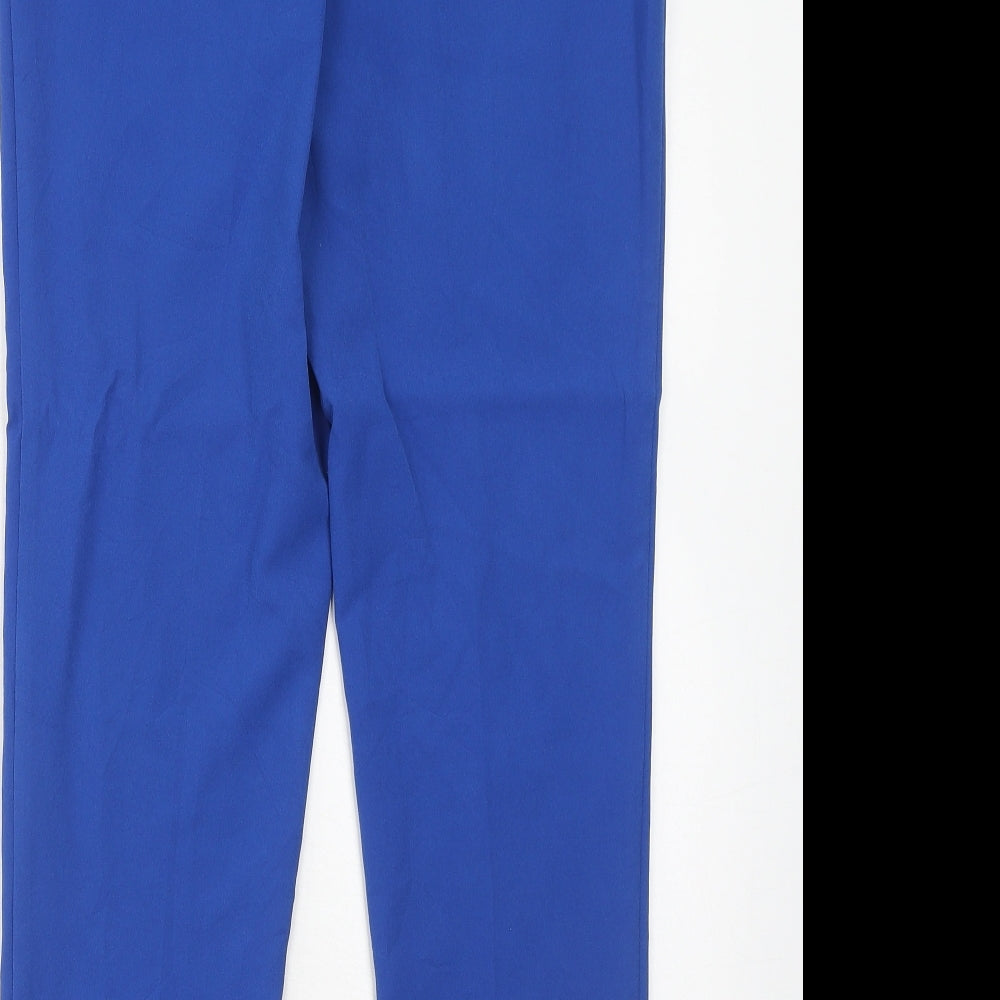 Womens UK Size 8 Oasis Regular Fit Chino Blue Trousers