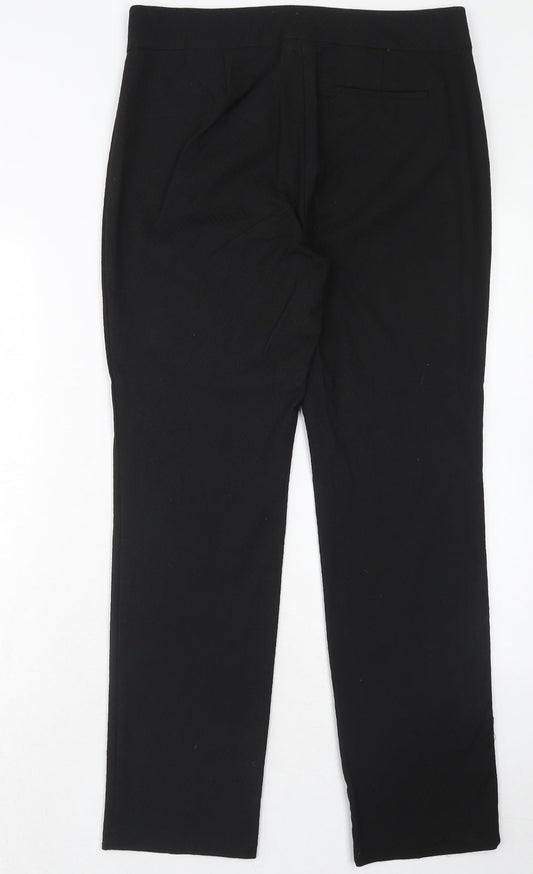 Womens UK Size 12 Marks and Spencer Slim Fit Dress Pants Black Trousers