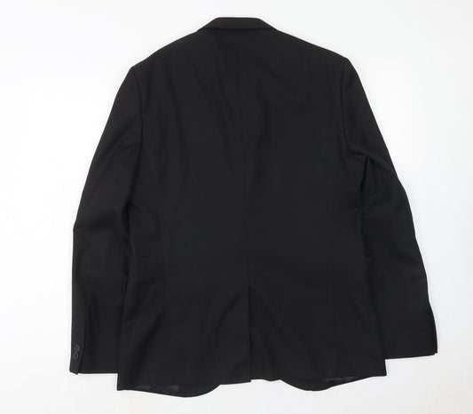 Mens UK Size 42 Matalan Regular Black Suit Jacket
