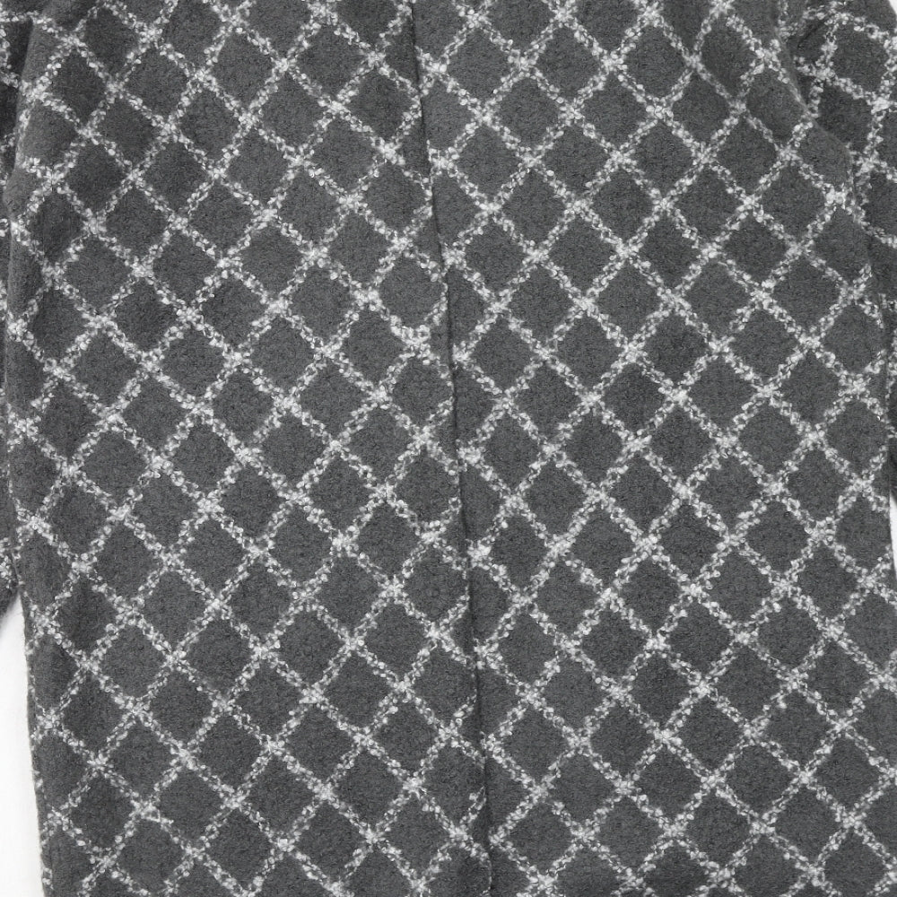 Womens UK Size M NEXT Grey Pea Coat