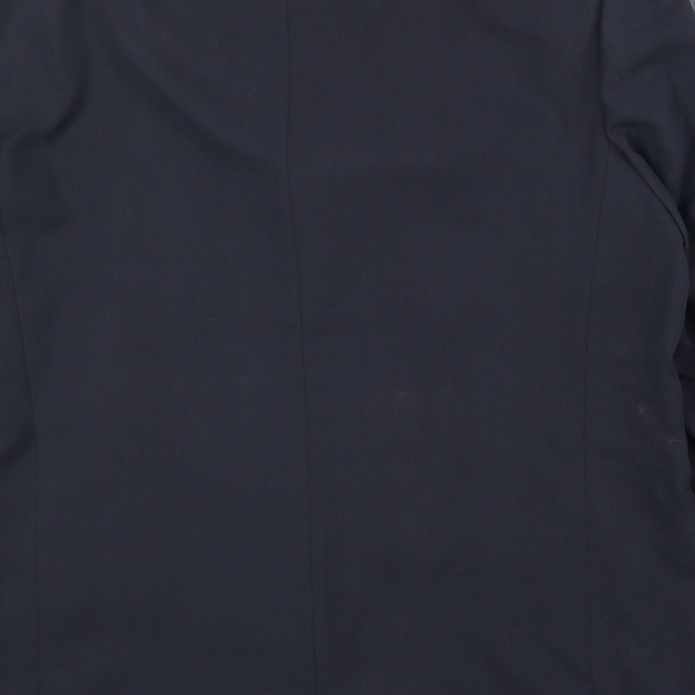 Armando Mens Blue Polyester Jacket Suit Jacket Size 44 Regular