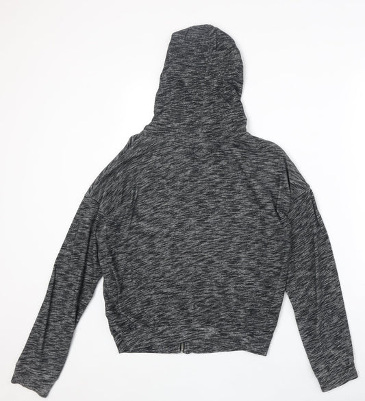 Hollister Womens Grey Cotton Full Zip Hoodie Size S Zip