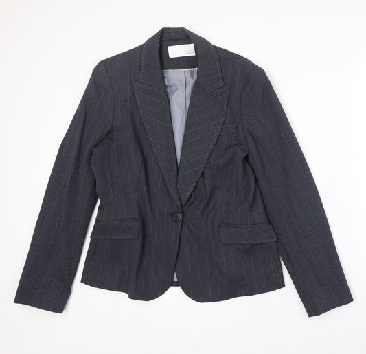Womens UK Size 14 AMARANTO Regular Blue Blazer