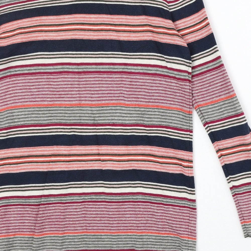 Gap Womens Multicoloured Boat Neck Striped Cotton Pullover Jumper Size S