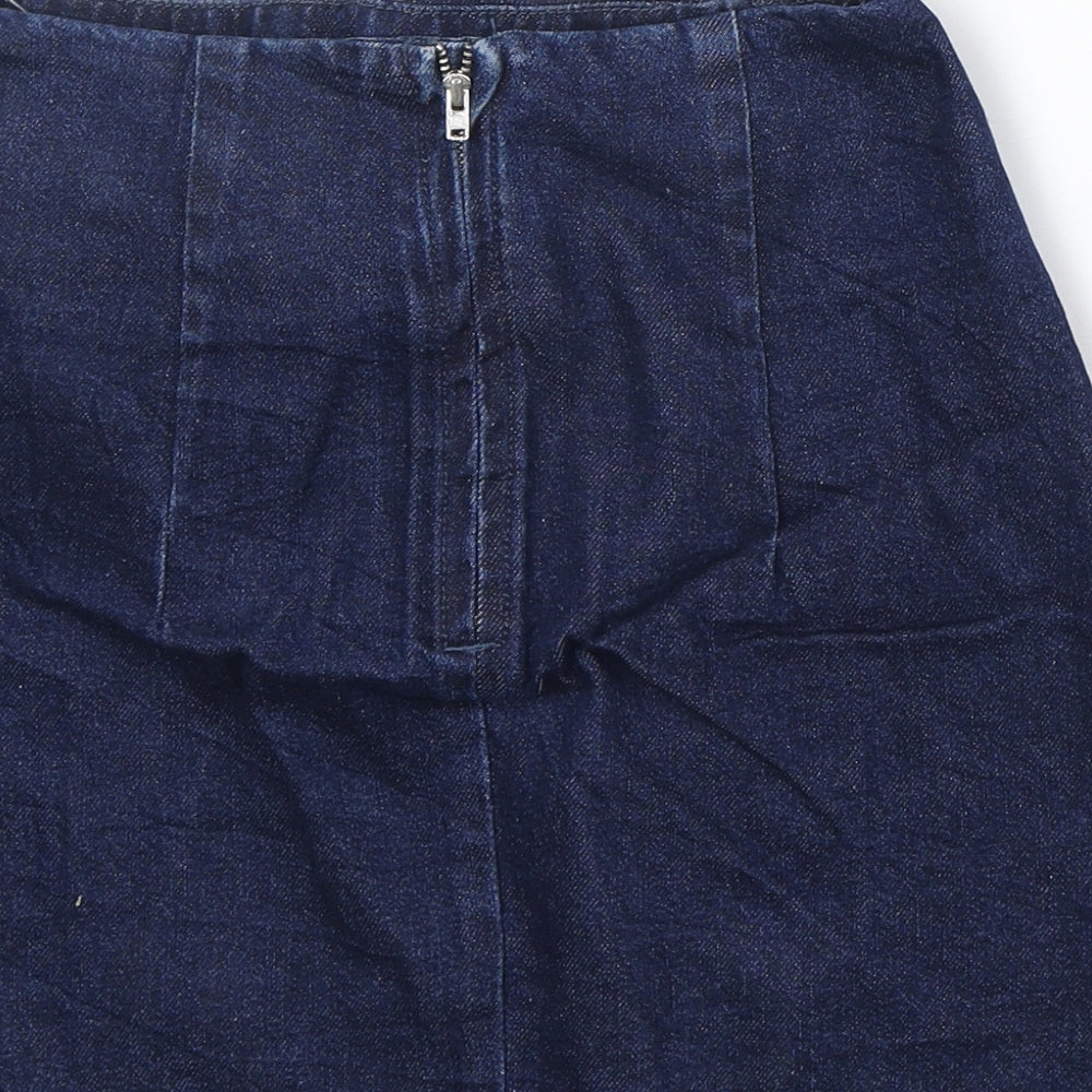Womens UK Size 8 Topshop A-Line Denim Skirt