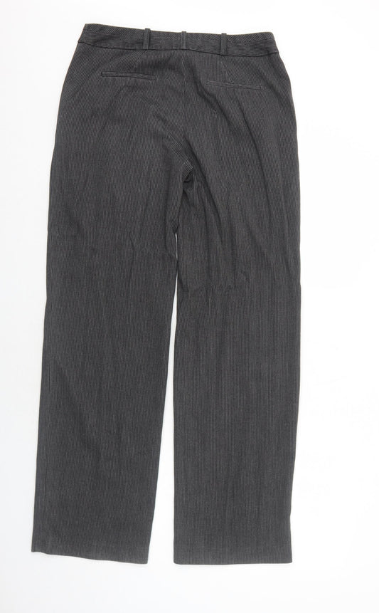 Womens UK Size 10 NEXT Regular Fit Grey Trousers