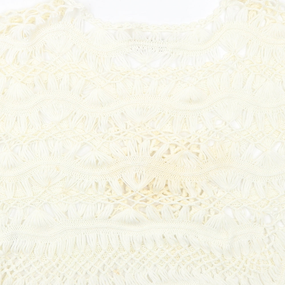 Womens UK Size M Cameo Rose Ivory Basic Blouse