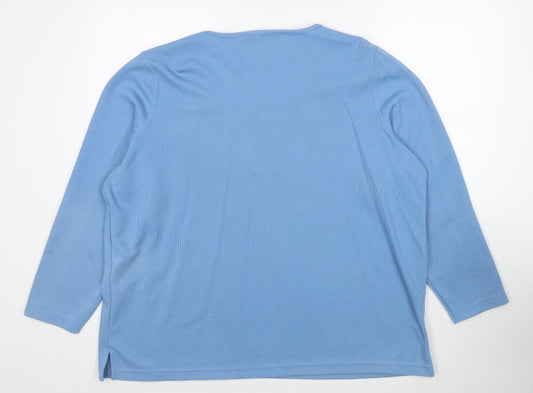 Womens UK Size XL Bonmarché Blue Pullover Jumper