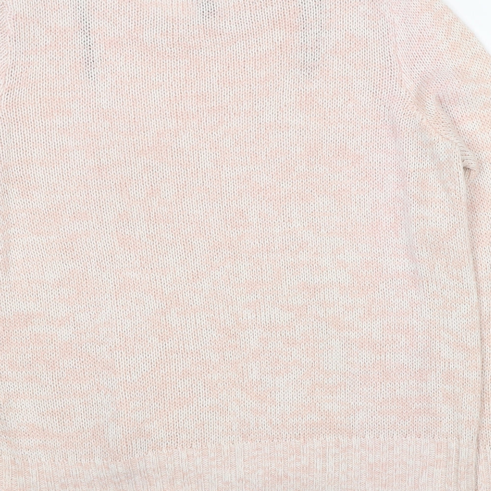 Womens UK Size M Divided by H&M Pink Pullover Jumper