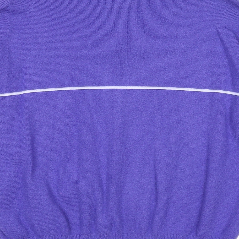 Womens UK Size M Marks and Spencer Purple Pullover Jumper