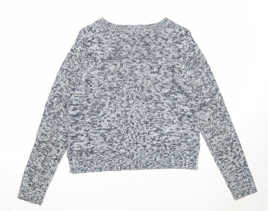 Womens UK Size S Divided Blue Pullover Jumper