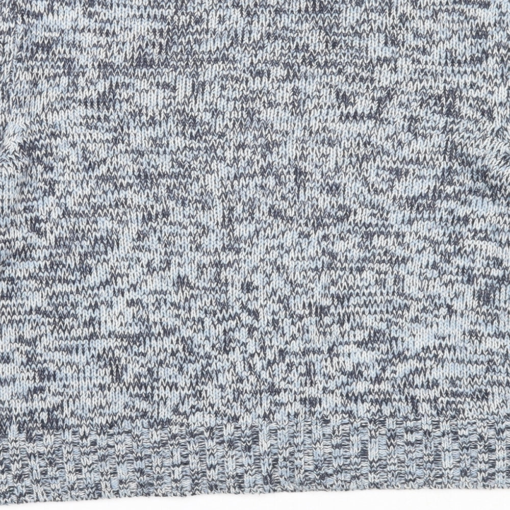 Womens UK Size S Divided Blue Pullover Jumper