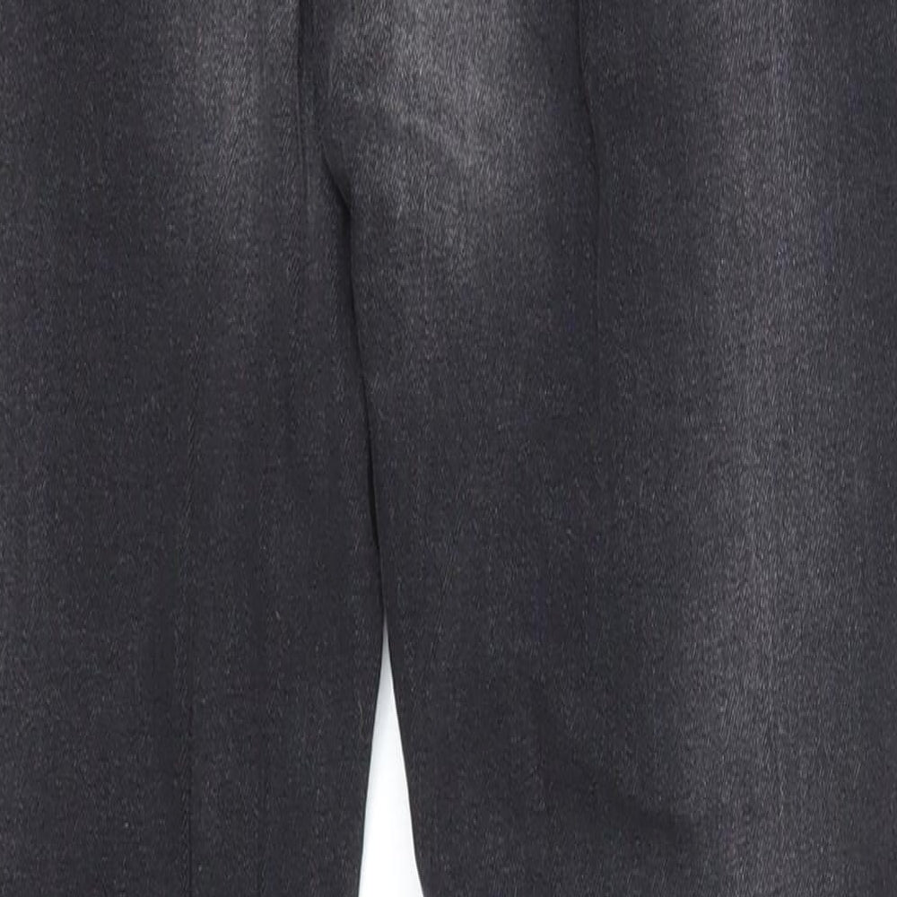 Denim & Co. Womens Black Cotton Skinny Jeans Size 8 Regular Zip