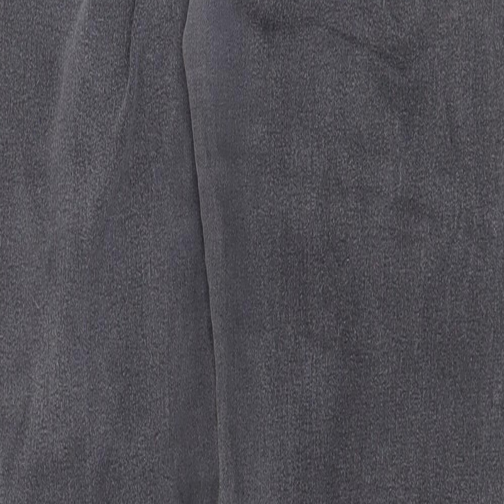 Select Womens Grey Cotton Skinny Jeans Size 10 Regular Zip