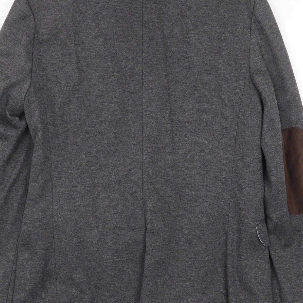 Mens UK Size M River Island Regular Grey Suit Jacket