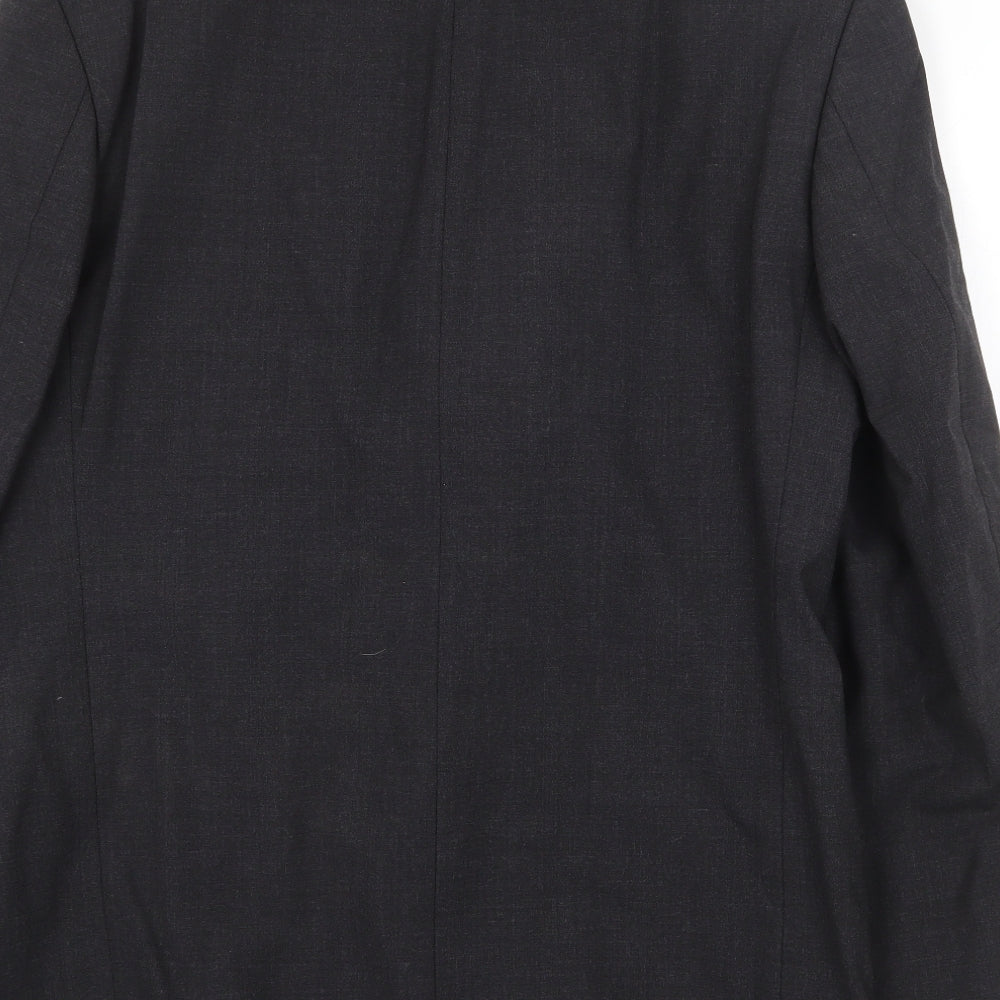 Armando Mens Grey Wool Jacket Suit Jacket Size 38 Regular