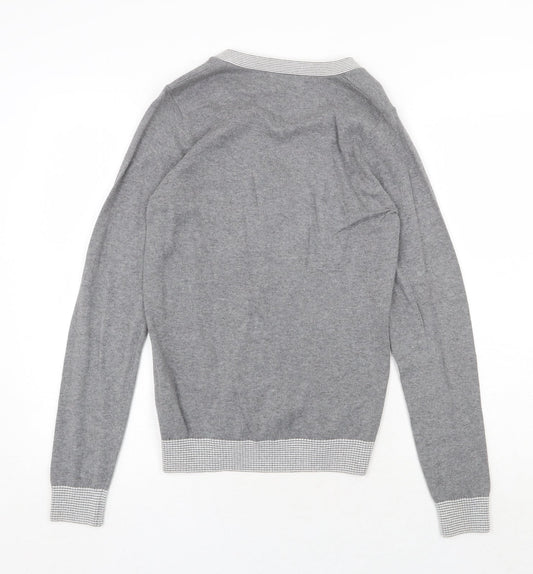 Womens UK Size XS NEXT Grey Cardigan Jumper