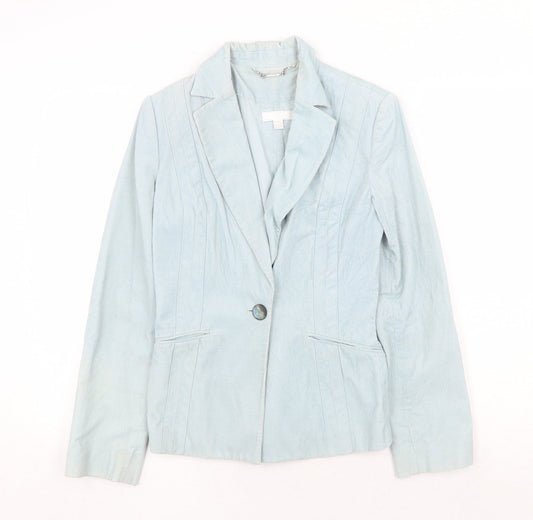 Womens UK Size 8 MNG Blue Jacket