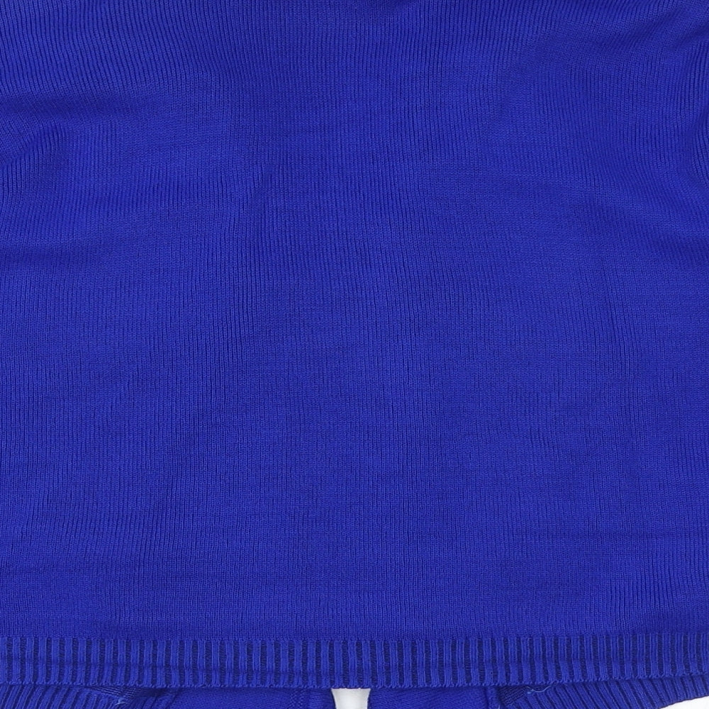 vivi london Womens Blue V-Neck Acrylic Cardigan Jumper Size M - Twin Set