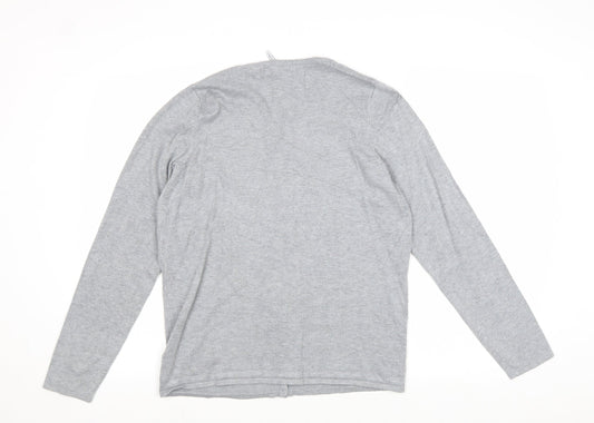 Capsule Womens Grey V-Neck Viscose Cardigan Jumper Size 12