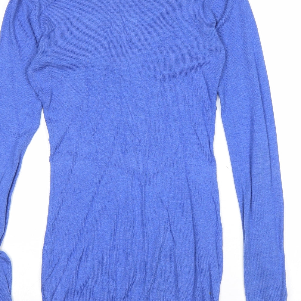 Womens UK Size 6 Divided by H&M Blue Pullover Jumper