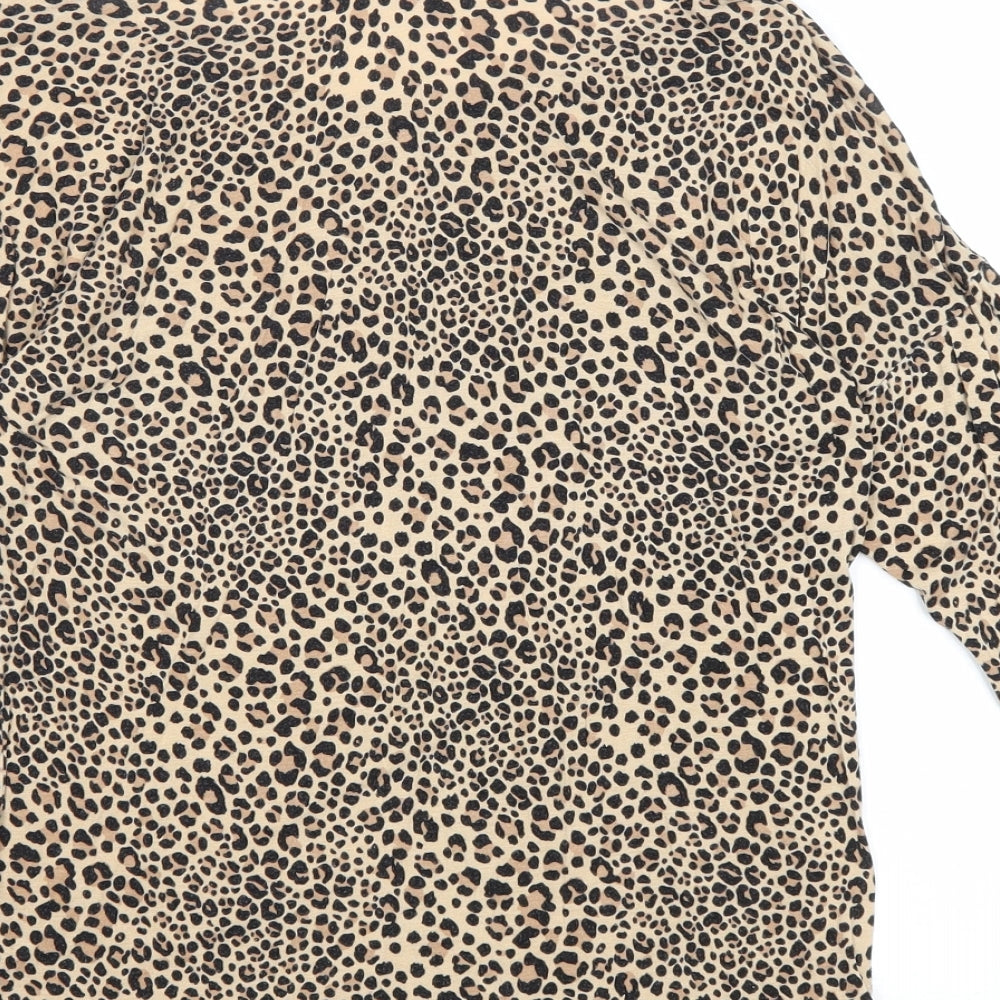 Womens UK Size 6 Divided by H&M Brown Basic Blouse