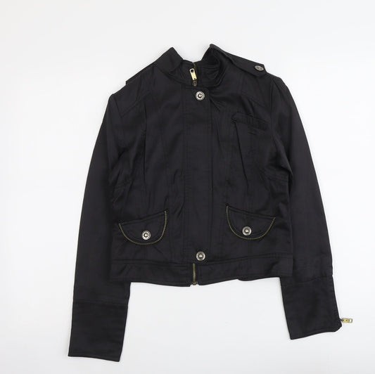Womens UK Size 4 Zara Black Jacket