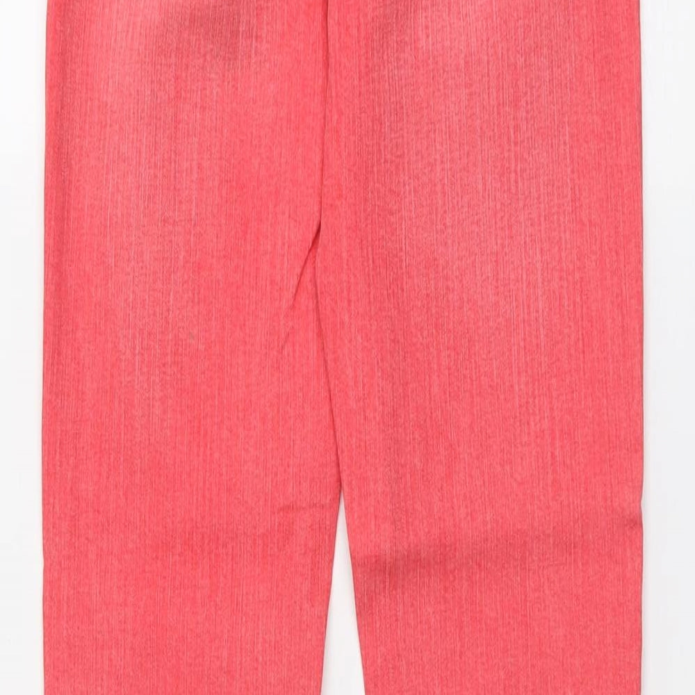 Yessica Womens Red Cotton Skinny Jeans Size 8 L32 in Regular Button