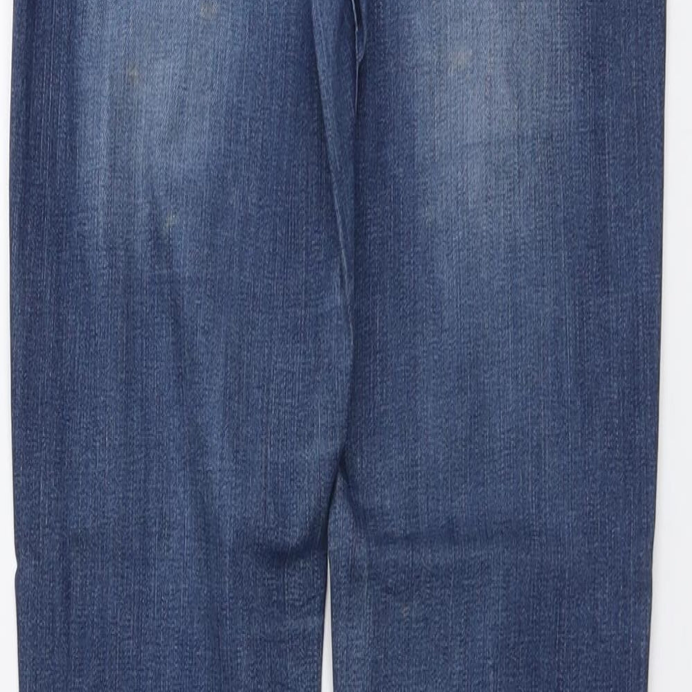 Womens UK Size 27 in RESERVED Regular Fit Straight Blue Jeans