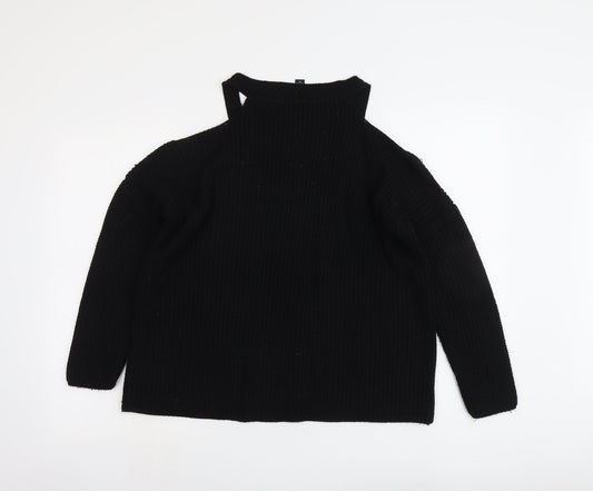 Womens UK Size M New Look Black Pullover Jumper
