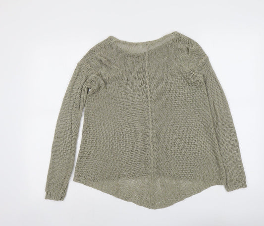 Womens UK Size 10 Marks and Spencer Green Pullover Jumper
