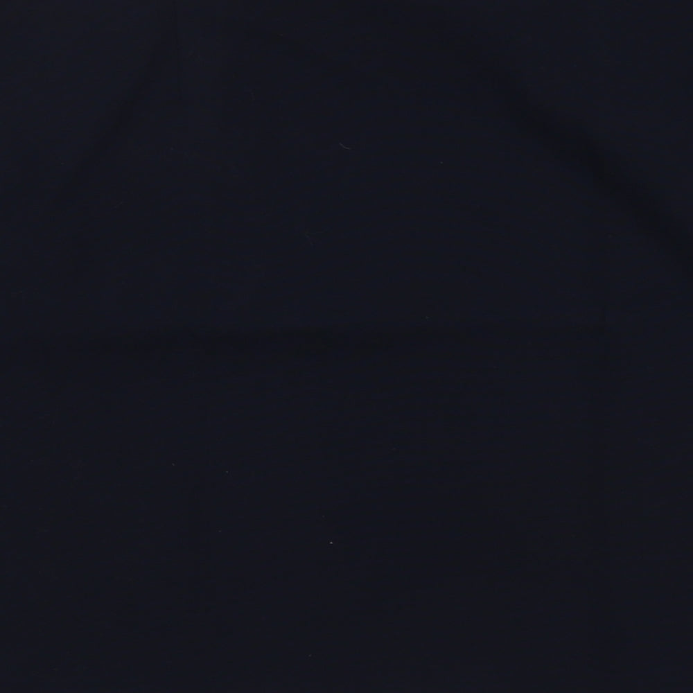 Cortefiel Womens Blue Polyester A-Line Skirt Size L Zip