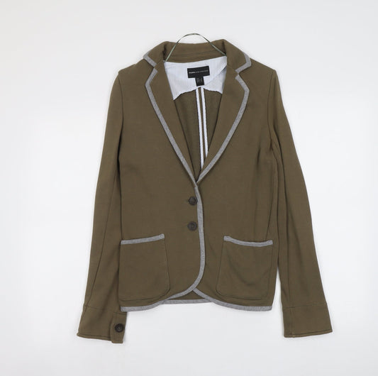 Womens UK Size S Mango Regular Green Blazer