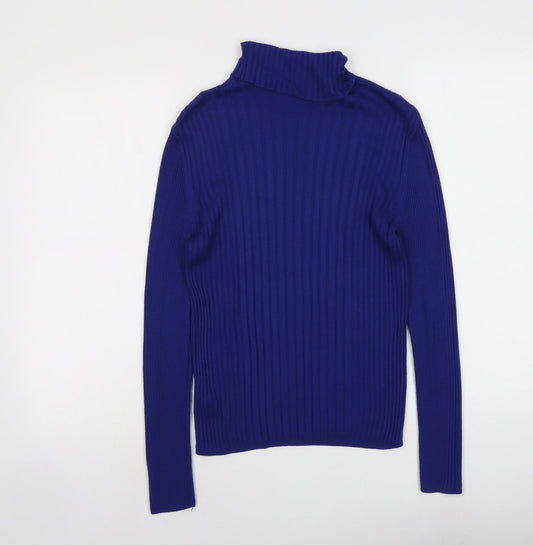 Womens UK Size M Cooperative Blue Pullover Jumper