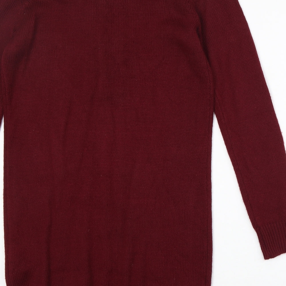 Womens UK Size S FOREVER 21 Red Pullover Jumper