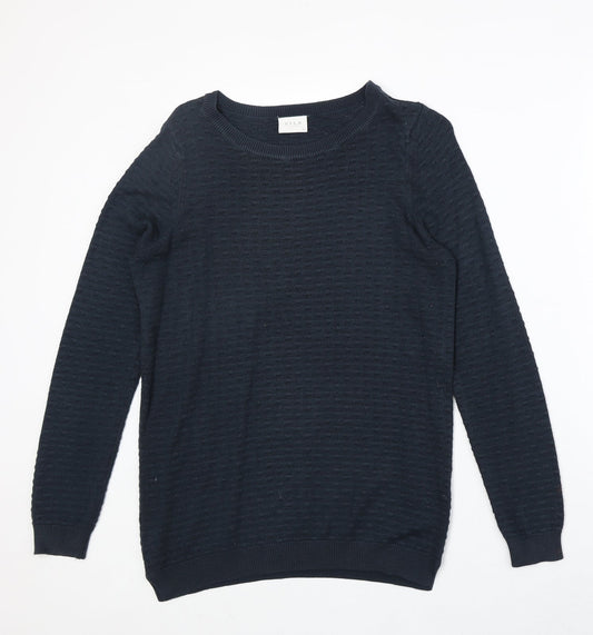 Womens UK Size M VILA Blue Pullover Jumper