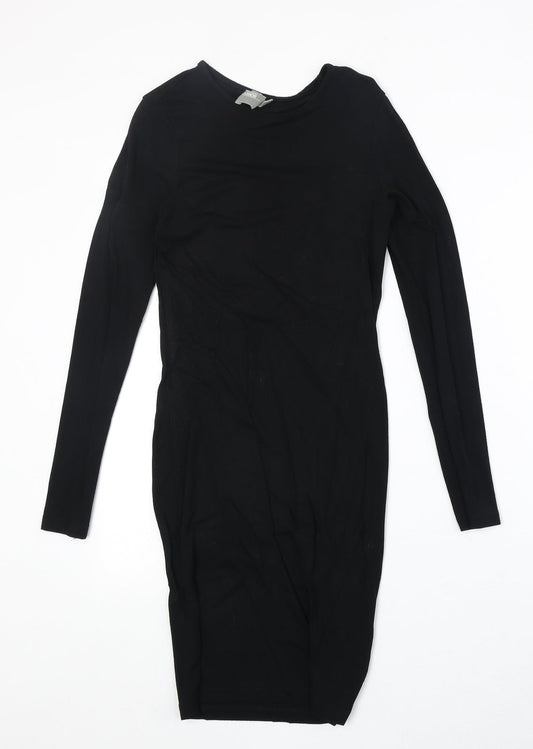 ASOS Womens Black Viscose Bodycon Size 4XL Round Neck Pullover