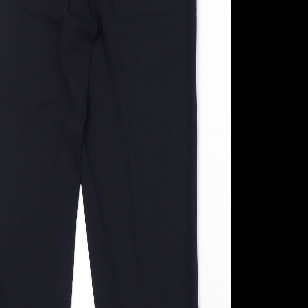 Womens UK Size 14 Marks and Spencer Regular Fit Carrot Black Trousers