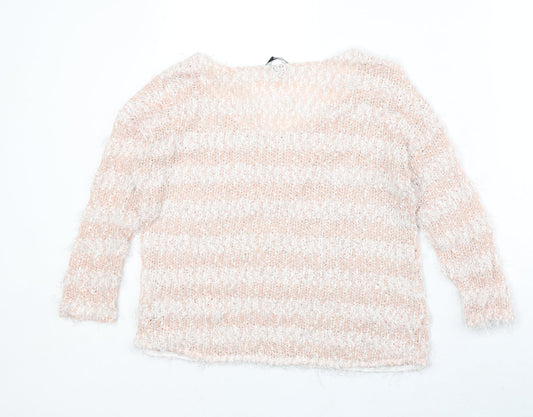 Womens UK Size S H&M Pink Pullover Jumper